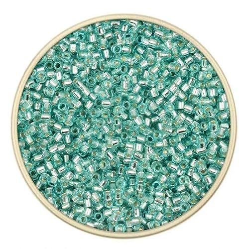 2 mm 11/0 einheitliche lose Röhre, silberfarbene Innenseite, Rocailles-Perlen, tschechische Glasperlen, Armbänder, Halsketten, Ringe, Rocailles-Perlen für Heimwerker, 7–20 g von TBSKUY