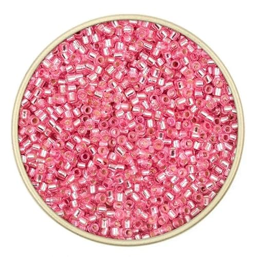 2 mm 11/0 einheitliche lose Röhre, silberfarbene Innenseite, Rocailles-Perlen, tschechische Glasperlen, Armbänder, Halsketten, Ringe, Rocailles-Perlen für Heimwerker, 9–20 g von TBSKUY
