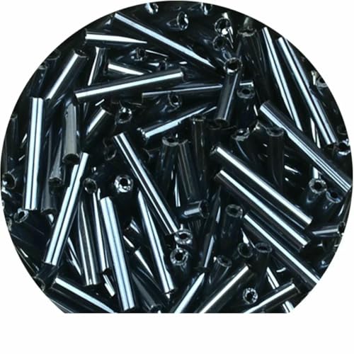 2 x 12 mm lange gefütterte Röhrenperlen, tschechische Glasperlen, Abstandsperlen für die Schmuckherstellung, DIY, österreichischer Kristall – 5L14 – ca. 200 Stück, 12,5 g von TBSKUY
