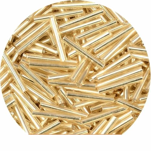 2 x 12 mm lange gefütterte Röhrenperlen, tschechische Glasperlen, Abstandsperlen für die Schmuckherstellung, DIY, österreichischer Kristall – 5L19 – ca. 500 Stück, 32 g von TBSKUY