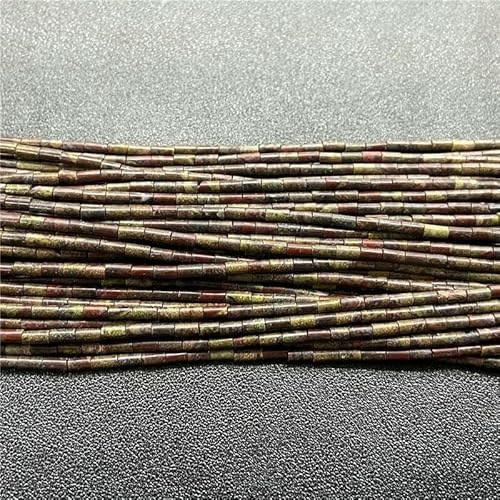 2 x 4,0 mm, natürliche kleine Röhrensteinperlen, Zylinderform, Jaspis, Achat, DIY-Perlen, passend für DIY-Armband, Halskette, Schmuckherstellung, Zubehör – 41 Blutstein – 2 x 4,0 mm (eine Schnu 2 x 4,0 mm, natürliche kleine Röhrensteinperlen, Zylinderform, Jaspis, Achat, DIY-Perlen, passend für DIY-Armband, Halskette, Schmuckherstellung, Zubehör – 41 Blutstein – 2 x 4,0 mm (eine Schnu von TBSKUY