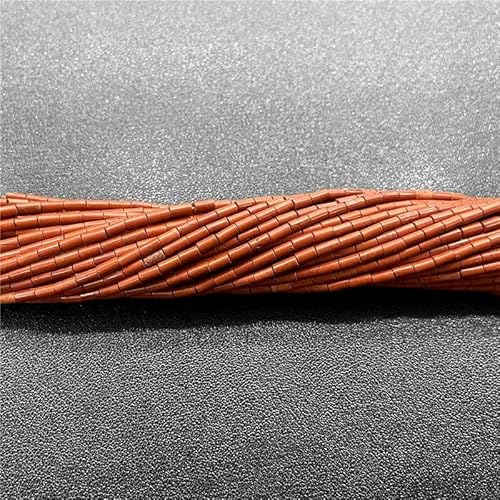 2 x 4,0 mm, natürliche kleine Röhrensteinperlen, Zylinderform, Jaspis, Achat, DIY-Perlen, passend für DIY-Armband, Halskette, Schmuckherstellung, Zubehör – 45 roter Stein – 2 x 4,0 mm (eine Sch 2 x 4,0 mm, natürliche kleine Röhrensteinperlen, Zylinderform, Jaspis, Achat, DIY-Perlen, passend für DIY-Armband, Halskette, Schmuckherstellung, Zubehör – 45 roter Stein – 2 x 4,0 mm (eine Sch von TBSKUY