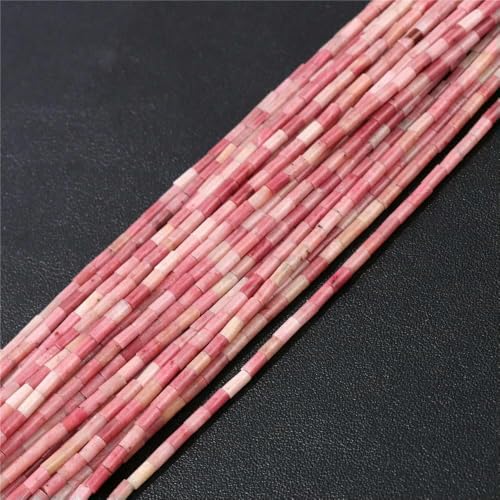 2 x 4,0 mm, natürliche kleine Röhrensteinperlen, Zylinderform, Jaspis, Achat, DIY-Perlen, passend für DIY-Armband, Halskette, Schmuckherstellung, Zubehör – 6 Rhodochrosit – 2 x 4,0 mm (eine Sch 2 x 4,0 mm, natürliche kleine Röhrensteinperlen, Zylinderform, Jaspis, Achat, DIY-Perlen, passend für DIY-Armband, Halskette, Schmuckherstellung, Zubehör – 6 Rhodochrosit – 2 x 4,0 mm (eine Sch von TBSKUY