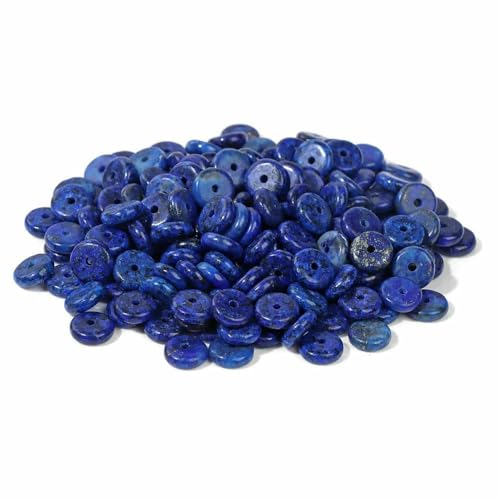 2 x 6 mm Naturstein-Abstandsperlen, Achate, Tigerauge, Jade, Heishi, flache Clips, lose Perlen für Schmuck, DIY, Armband, Halskette, Nr. 33 Lapislazuli, 2 x 6 mm, ca. 80 Stück 2 x 6 mm Naturstein-Abstandsperlen, Achate, Tigerauge, Jade, Heishi, flache Clips, lose Perlen für Schmuck, DIY, Armband, Halskette, Nr. 33 Lapislazuli, 2 x 6 mm, ca. 80 Stück von TBSKUY