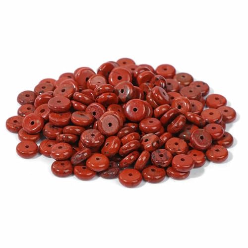 2 x 6 mm Naturstein-Abstandsperlen, Achate, Tigerauge, Jade, Heishi, flache Clips, lose Perlen für Schmuck, DIY, Armband, Halskette, Nr. 39, roter Stein, 2 x 6 mm, ca. 80 Stück 2 x 6 mm Naturstein-Abstandsperlen, Achate, Tigerauge, Jade, Heishi, flache Clips, lose Perlen für Schmuck, DIY, Armband, Halskette, Nr. 39, roter Stein, 2 x 6 mm, ca. 80 Stück von TBSKUY