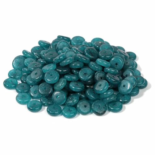 2 x 6 mm Naturstein-Abstandsperlen, Achate, Tigerauge, Jade, Heishi, flache Clips, lose Perlen für Schmuck, DIY, Armband, Halskette, Nr. 42, Chalcedon, 2 x 6 mm, ca. 50 Stück 2 x 6 mm Naturstein-Abstandsperlen, Achate, Tigerauge, Jade, Heishi, flache Clips, lose Perlen für Schmuck, DIY, Armband, Halskette, Nr. 42, Chalcedon, 2 x 6 mm, ca. 50 Stück von TBSKUY
