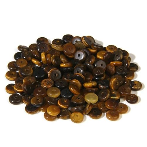 2 x 6 mm Naturstein-Abstandsperlen, Achate, Tigerauge, Jade, Heishi, flache Clips, lose Perlen für Schmuck, DIY, Armband, Halskette, Nr. 7, Tigerauge, 2 x 6 mm, ca. 80 Stück 2 x 6 mm Naturstein-Abstandsperlen, Achate, Tigerauge, Jade, Heishi, flache Clips, lose Perlen für Schmuck, DIY, Armband, Halskette, Nr. 7, Tigerauge, 2 x 6 mm, ca. 80 Stück von TBSKUY