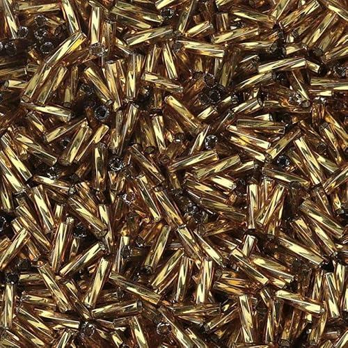 2 x 6 mm Röhrenperlen, gedrehte Glasperlen, spiralförmige Rocailles-Perlen für DIY-Armbänder, Schmuck, Kleiderherstellung, Kleidungsstücke, Zubehör – Dunkelgold – 2 x 6 mm, 1060 Stück 2 x 6 mm Röhrenperlen, gedrehte Glasperlen, spiralförmige Rocailles-Perlen für DIY-Armbänder, Schmuck, Kleiderherstellung, Kleidungsstücke, Zubehör – Dunkelgold – 2 x 6 mm, 1060 Stück von TBSKUY