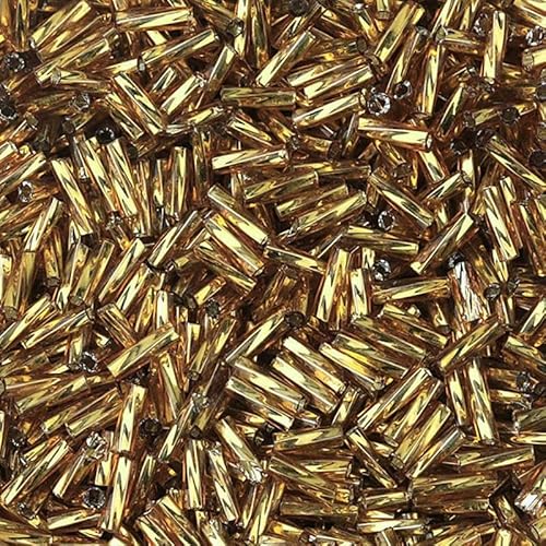 2 x 6 mm Röhrenperlen, gedrehte Glasperlen, spiralförmige Rocailles-Perlen für DIY-Armbänder, Schmuck, Kleiderherstellung, Kleidungsstücke, Zubehör – Gold – 2 x 6 mm, 212 Stück 2 x 6 mm Röhrenperlen, gedrehte Glasperlen, spiralförmige Rocailles-Perlen für DIY-Armbänder, Schmuck, Kleiderherstellung, Kleidungsstücke, Zubehör – Gold – 2 x 6 mm, 212 Stück von TBSKUY