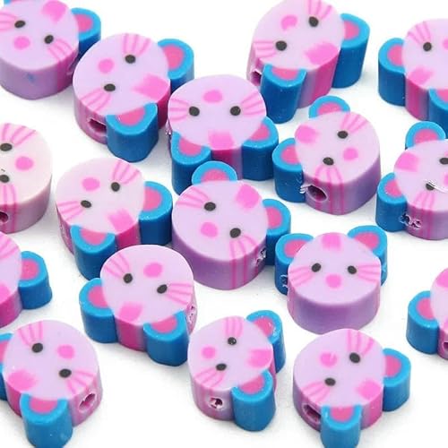 20/50/100 Stück lila Sonnenblumen-Tiere, Lächeln-Perlen, runde Herzform, Polymer-Ton-Perlen zur Schmuckherstellung, DIY-Armband, Schlüsselanhänger, 3–20 Stück 20/50/100 Stück lila Sonnenblumen-Tiere, Lächeln-Perlen, runde Herzform, Polymer-Ton-Perlen zur Schmuckherstellung, DIY-Armband, Schlüsselanhänger, 3–20 Stück von TBSKUY