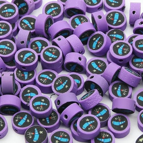 20/50/100 Stück lila Sonnenblumen-Tiere, Lächeln-Perlen, runde Herzform, Polymer-Ton-Perlen zur Schmuckherstellung, DIY-Armband, Schlüsselanhänger, 8–20 Stück 20/50/100 Stück lila Sonnenblumen-Tiere, Lächeln-Perlen, runde Herzform, Polymer-Ton-Perlen zur Schmuckherstellung, DIY-Armband, Schlüsselanhänger, 8–20 Stück von TBSKUY