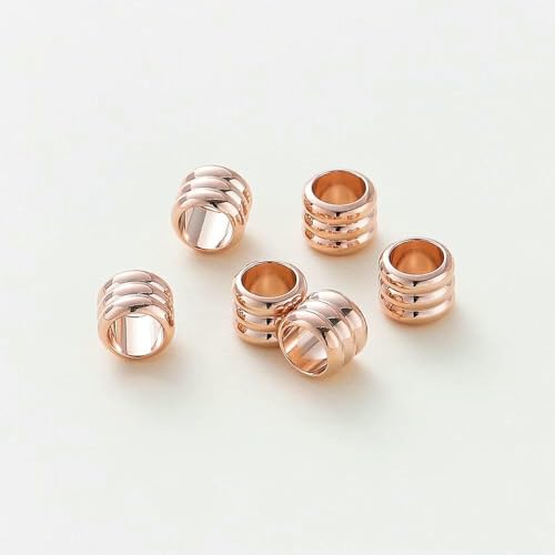 20 30 50 Stück/Los 14 Karat 18 Karat vergoldete Zylinder-Charm-Metallperlen, lose Abstandsperlen für Armbänder, DIY-Schmuckherstellung, Zubehör – Roségold – 5 mm Loch 3,3 x 20 Stück 20 30 50 Stück/Los 14 Karat 18 Karat vergoldete Zylinder-Charm-Metallperlen, lose Abstandsperlen für Armbänder, DIY-Schmuckherstellung, Zubehör – Roségold – 5 mm Loch 3,3 x 20 Stück von TBSKUY