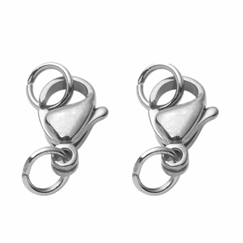 20–40 Stück goldfarbene Edelstahl-Karabinerverschlüsse, Haken, Verbinder, Biegeringe für Armband, Halskette, Kette, DIY-Schmuckherstellung, Befunde – Stahl, 40 Stück, 8 x 13,0 mm 20–40 Stück goldfarbene Edelstahl-Karabinerverschlüsse, Haken, Verbinder, Biegeringe für Armband, Halskette, Kette, DIY-Schmuckherstellung, Befunde – Stahl, 40 Stück, 8 x 13,0 mm von TBSKUY