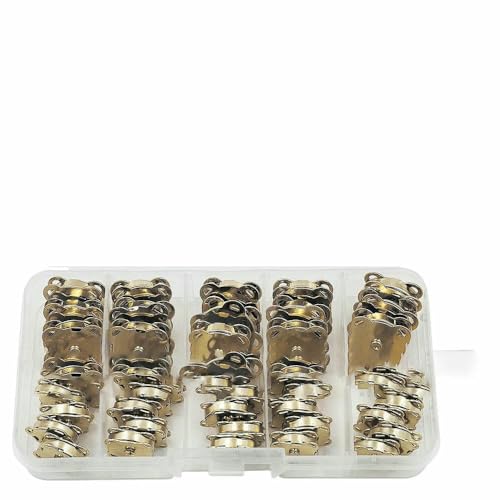 20 Sätze/Los 10 mm – 18 mm Metall-Geldbörsenknöpfe, Magnetschnalle, Druckknöpfe, Taschen, Nähen, Kleidungszubehör, Materialien, Schnalle mit Box, Hellgold, 18 mm von TBSKUY