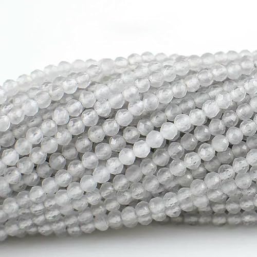 20 Stränge Katzenaugen-Kristallperlen, facettierte lose Glasperlen zur Schmuckherstellung, Armbänder, Halsketten, Ohrringe, Hafengrau, 2 mm (3800 Stück) von TBSKUY
