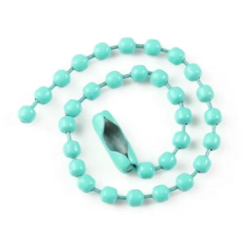 20 Stück/Los, 2,4 mm Kugelperlenketten, passend für Schlüsselanhänger/Puppen/Etiketten, Handanhänger-Anschluss für DIY-Armband, Schmuckherstellung, Zubehör, 12 cm, Seeblaue Kette, 60 20 Stück/Los, 2,4 mm Kugelperlenketten, passend für Schlüsselanhänger/Puppen/Etiketten, Handanhänger-Anschluss für DIY-Armband, Schmuckherstellung, Zubehör, 12 cm, Seeblaue Kette, 60 von TBSKUY