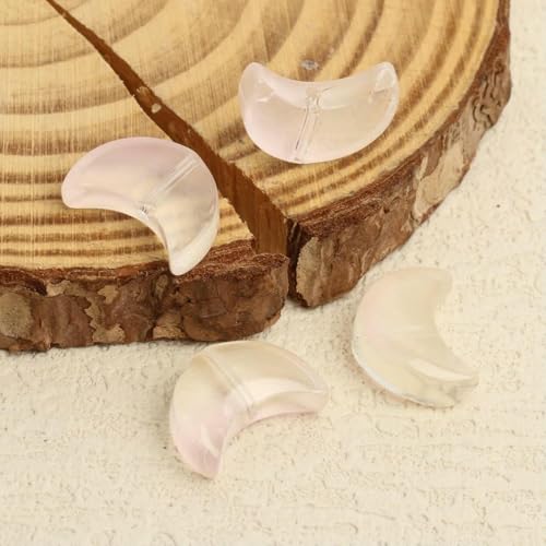 20 Stück/Los 14 x 7 mm Mode-Charms Mondform Perlen Glas Lampwork Lose Perlen für Schmuckherstellung Armband Halskette Erkenntnisse-Stil 11-14 x 7 mm 20 Stück 18 g von TBSKUY