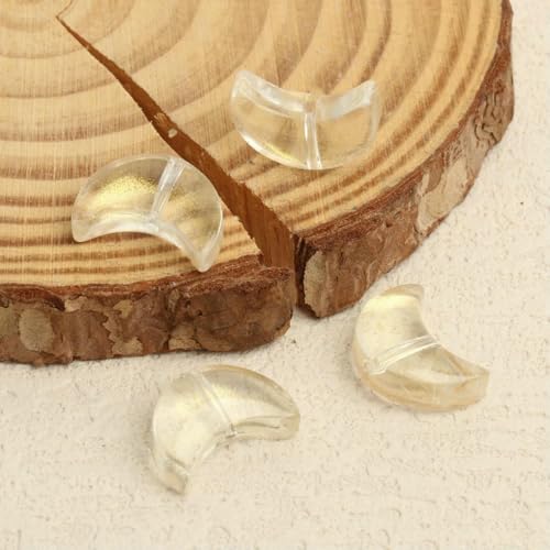 20 Stück/Los 14 x 7 mm Mode-Charms Mondform Perlen Glas Lampwork Lose Perlen für Schmuckherstellung Armband Halskette Erkenntnisse-Stil 14-14 x 7 mm 20 Stück 18 g von TBSKUY
