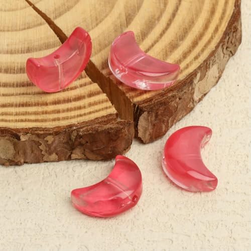 20 Stück/Los 14 x 7 mm Mode-Charms Mondform Perlen Glas Lampwork Lose Perlen für Schmuckherstellung Armband Halskette Erkenntnisse-Stil 5-14 x 7 mm 20 Stück 18 g von TBSKUY