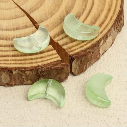 20 Stück/Los 14 x 7 mm Mode-Charms Mondform Perlen Glas Lampwork Lose Perlen für Schmuckherstellung Armband Halskette Erkenntnisse-Stil 6-14 x 7 mm 20 Stück 18 g von TBSKUY