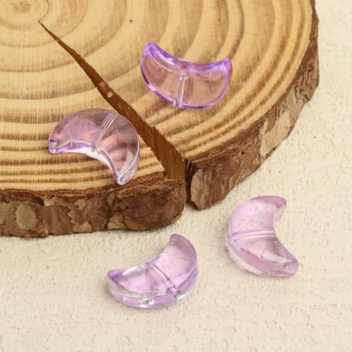 20 Stück/Los 14 x 7 mm Mode-Charms Mondform Perlen Glas Lampwork Lose Perlen für Schmuckherstellung Armband Halskette Erkenntnisse-Stil 8-14 x 7 mm 20 Stück 18 g von TBSKUY