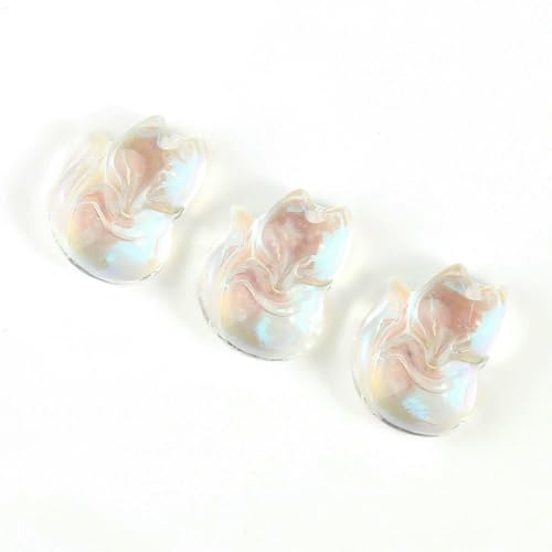20 Stück/Los durchscheinende Perlen in mehreren Farben, Fuchsform, tschechische Glasperlen für DIY-Armbänder, Schmuckherstellung, Zubehör, 13 x 18 mm, Farbe AB 20 Stück/Los durchscheinende Perlen in mehreren Farben, Fuchsform, tschechische Glasperlen für DIY-Armbänder, Schmuckherstellung, Zubehör, 13 x 18 mm, Farbe AB von TBSKUY