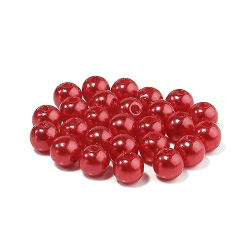 3/4/6/8/10/12 mm ABS-Imitationsperlen, runde, lose Acryl-Abstandsperlen, bunte Regenbogenperlen für die DIY-Schmuckherstellung, Rot, 12 mm, 50 Stück 3/4/6/8/10/12 mm ABS-Imitationsperlen, runde, lose Acryl-Abstandsperlen, bunte Regenbogenperlen für die DIY-Schmuckherstellung, Rot, 12 mm, 50 Stück von TBSKUY