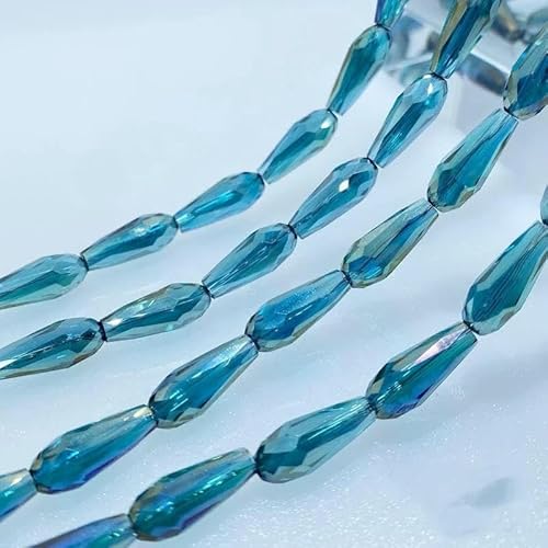 3/4/6 mm facettierte österreichische Kristallperlen in Tropfenform, lose Abstandsperlen aus Glas zur Schmuckherstellung, DIY-Zubehör, 11–3 x 7 mm, 72 Stück 3/4/6 mm facettierte österreichische Kristallperlen in Tropfenform, lose Abstandsperlen aus Glas zur Schmuckherstellung, DIY-Zubehör, 11–3 x 7 mm, 72 Stück von TBSKUY