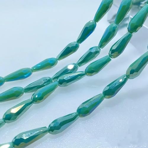 3/4/6 mm facettierte österreichische Kristallperlen in Tropfenform, lose Abstandsperlen aus Glas zur Schmuckherstellung, DIY-Zubehör, 16–3 x 7 mm, 72 Stück 3/4/6 mm facettierte österreichische Kristallperlen in Tropfenform, lose Abstandsperlen aus Glas zur Schmuckherstellung, DIY-Zubehör, 16–3 x 7 mm, 72 Stück von TBSKUY