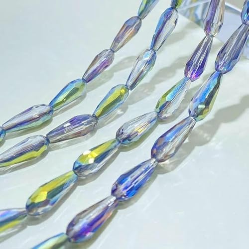 3/4/6 mm facettierte österreichische Kristallperlen in Tropfenform, lose Abstandsperlen aus Glas zur Schmuckherstellung, DIY-Zubehör, 24–6 x 14,0 mm, 50 Stück 3/4/6 mm facettierte österreichische Kristallperlen in Tropfenform, lose Abstandsperlen aus Glas zur Schmuckherstellung, DIY-Zubehör, 24–6 x 14,0 mm, 50 Stück von TBSKUY
