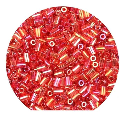 3,5 mm Röhrenglasperlen, Spurperlen, Abstandsperlen zur Schmuckherstellung, Rocailles-Perlen, DIY-Armbänder, Handtaschen für Damenschmuck – HC05 – 10 g, ca. 330 Stück von TBSKUY