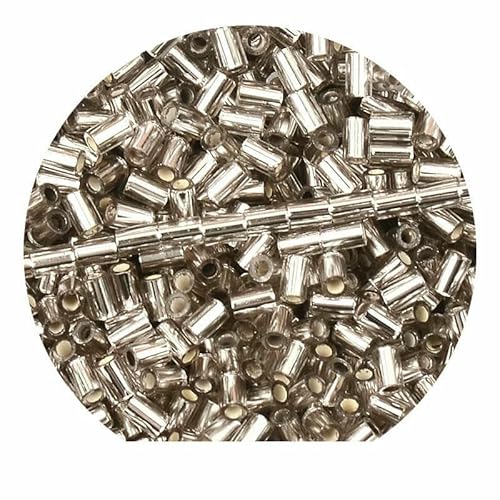 3,5 mm Röhrenglasperlen, Spurperlen, Abstandsperlen zur Schmuckherstellung, Rocailles-Perlen, DIY-Armbänder, Handtaschen für Damenschmuck – HC18 – 10 g, ca. 330 Stück von TBSKUY