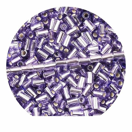 3,5 mm Röhrenglasperlen, Spurperlen, Abstandsperlen zur Schmuckherstellung, Rocailles-Perlen, DIY-Armbänder, Handtaschen für Damenschmuck – HC21 – 10 g, ca. 330 Stück von TBSKUY