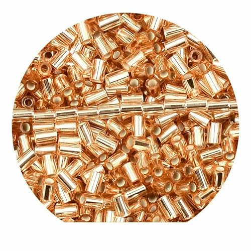 3,5 mm Röhrenglasperlen, Spurperlen, Abstandsperlen zur Schmuckherstellung, Rocailles-Perlen, DIY-Armbänder, Handtaschen für Damenschmuck – HC27 – 20 g, ca. 660 Stück von TBSKUY