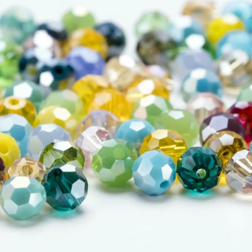 3 4 6 8 mm AB-Farbe Runde Kristallperlen Facettierte transparente Glasperle Lose Abstandsperle für Schmuckherstellung DIY Armband Halskette-QZ001-45-6 mm-90-95 Stück 3 4 6 8 mm AB-Farbe Runde Kristallperlen Facettierte transparente Glasperle Lose Abstandsperle für Schmuckherstellung DIY Armband Halskette-QZ001-45-6 mm-90-95 Stück von TBSKUY