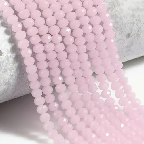 3 4 6 8 mm Rondelle Österreichische facettierte Kristallperlen AB Farbe Runde Glasperlen Lose Abstandsperlen für Schmuckherstellung DIY-Farbe 12–4,0 mm ca. 135 Stück von TBSKUY