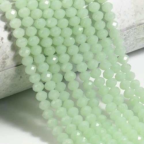 3 4 6 8 mm Rondelle Österreichische facettierte Kristallperlen AB Farbe Runde Glasperlen Lose Abstandsperlen für Schmuckherstellung DIY-Farbe 20–3,0 mm ca. 135 Stück von TBSKUY