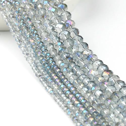 3 4 6 8 mm Rondelle Österreichische facettierte Kristallperlen AB Farbe Runde Glasperlen Lose Abstandsperlen für Schmuckherstellung DIY-Farbe 21–4,0 mm ca. 135 Stück 3 4 6 8 mm Rondelle Österreichische facettierte Kristallperlen AB Farbe Runde Glasperlen Lose Abstandsperlen für Schmuckherstellung DIY-Farbe 21–4,0 mm ca. 135 Stück von TBSKUY