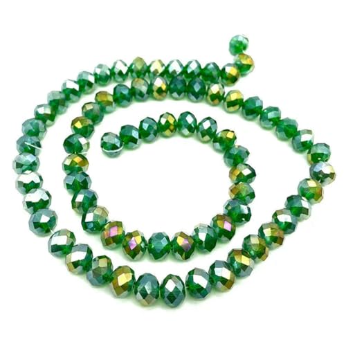 3 4 6 8 mm österreichische facettierte Glaskristallperlen zur Schmuckherstellung, lose Abstandshalter-Rondellperlen für Armbänder, Ohrringe, Zubehör – C56ab Dunkelgrün – 2 mm, ca. 170 3 4 6 8 mm österreichische facettierte Glaskristallperlen zur Schmuckherstellung, lose Abstandshalter-Rondellperlen für Armbänder, Ohrringe, Zubehör – C56ab Dunkelgrün – 2 mm, ca. 170 von TBSKUY