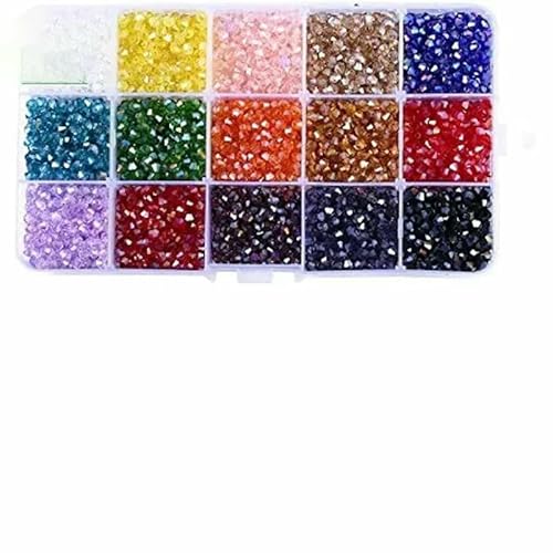 3 4 6 mm Doppelkegel-Kristallperlen-Box, facettenreiches, unregelmäßiges Glasperlen-Set, 15 Gitter, lose Abstandshalter-Set zur Schmuckherstellung, DIY-Armband-HZ903-03 3 4 6 mm Doppelkegel-Kristallperlen-Box, facettenreiches, unregelmäßiges Glasperlen-Set, 15 Gitter, lose Abstandshalter-Set zur Schmuckherstellung, DIY-Armband-HZ903-03 von TBSKUY