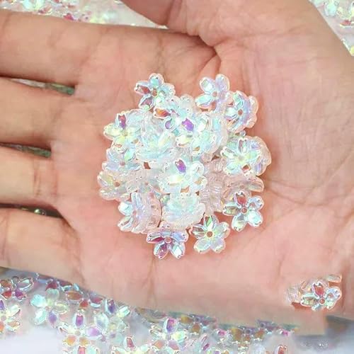 30 Stück 10 mm bunte kleine Lampwork-Perlen, Blumen-Kristallglasperlen für die Herstellung von Ohrringen, Schmuck, DIY-Bastelzubehör, 1–10 mm (30 Stück) von TBSKUY