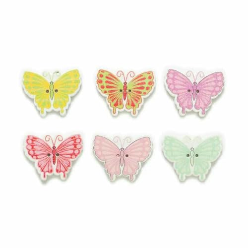 30 Stück 2 Löcher, gemischt, viele Stile, optional, Schmetterlings-Holzknöpfe, Dekoration, Kleidung, Heimnähen, Scrapbooking, Kartenherstellung, DIY-I, 30 x 30 Stück 2 Löcher, gemischt, viele Stile, optional, Schmetterlings-Holzknöpfe, Dekoration, Kleidung, Heimnähen, Scrapbooking, Kartenherstellung, DIY-I, 30 x von TBSKUY