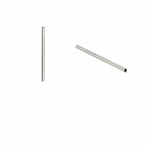 300 Stück, 3 Größen, lange Röhrenperlen, lose Metallperlen, Edelstahl-Stiftperlen, 10/15/25 mm, Abstandshalter, Stangensäulenperlen, Nudel-300 Stück, 3 Größen von TBSKUY