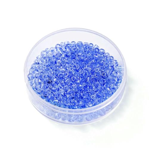 300 Stück/Los 4,0 mm transparente, runde, lose Abstandsperlen aus Glas für die Schmuckherstellung, handgefertigtes DIY-Armband, Halskettenzubehör, Himmelblau, 4,0 mm x 300 Stück 300 Stück/Los 4,0 mm transparente, runde, lose Abstandsperlen aus Glas für die Schmuckherstellung, handgefertigtes DIY-Armband, Halskettenzubehör, Himmelblau, 4,0 mm x 300 Stück von TBSKUY