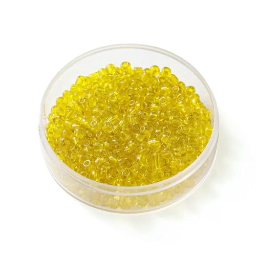 300 Stück/Los 4,0 mm transparentes Glas, runde, lose Abstandsperlen für die Schmuckherstellung, handgefertigtes DIY-Armband, Halskettenzubehör, Zitronengelb, 4,0 mm x 300 Stück 300 Stück/Los 4,0 mm transparentes Glas, runde, lose Abstandsperlen für die Schmuckherstellung, handgefertigtes DIY-Armband, Halskettenzubehör, Zitronengelb, 4,0 mm x 300 Stück von TBSKUY