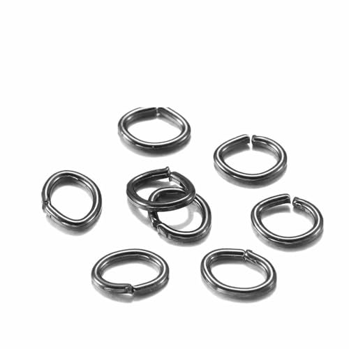 300 Stück/Los 4 5 6 7 mm ovale Biegeringe Spaltringe Verbinder für DIY-Schmuckherstellung zum Öffnen von Metallringen Zubehör-Gun Black-4x5mm 300 Stück/Los 4 5 6 7 mm ovale Biegeringe Spaltringe Verbinder für DIY-Schmuckherstellung zum Öffnen von Metallringen Zubehör-Gun Black-4x5mm von TBSKUY