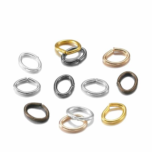300 Stück/Los 4 5 6 7 mm ovale Biegeringe Spaltringe Verbinder für DIY-Schmuckherstellung zum Öffnen von Metallringen Zubehör-Mehrfarbig-4 x 5 mm 300 Stück/Los 4 5 6 7 mm ovale Biegeringe Spaltringe Verbinder für DIY-Schmuckherstellung zum Öffnen von Metallringen Zubehör-Mehrfarbig-4 x 5 mm von TBSKUY
