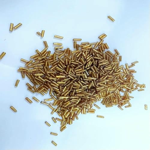 300 Stück 11/0 Röhrenperlen 2 x 6 mm, gedrehte Glasperlen, spiralförmige Rocailles-Perlen für DIY-Armbänder, Schmuck, Kleiderherstellung, Kleidungsstücke, Zubehör – Hellkaffee von TBSKUY