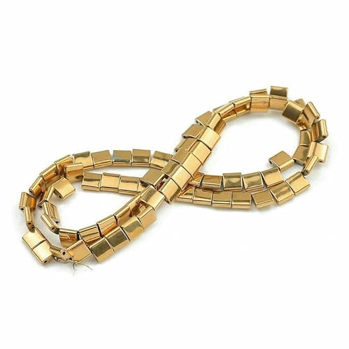 3A+ Retentionsfarbe Verschiedene Formen Stern Herz Hämatit Naturstein Vergoldete lose Perlen zur Schmuckherstellung DIY Armbänder-HDS467 von TBSKUY