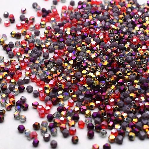 4,0 mm, 200 Stück/Beutel, gemischte Farben, doppelkegelförmige Kristallglasperlen, lose Abstandshalter, österreichische facettierte Kristallperlen für die Schmuckherstellung, DIY-8-4,0 mm, 200 Stück 4,0 mm, 200 Stück/Beutel, gemischte Farben, doppelkegelförmige Kristallglasperlen, lose Abstandshalter, österreichische facettierte Kristallperlen für die Schmuckherstellung, DIY-8-4,0 mm, 200 Stück von TBSKUY
